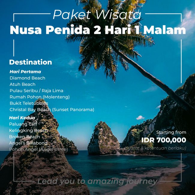 Paket Tour Nusa Penida 2 Hari 1 Malam